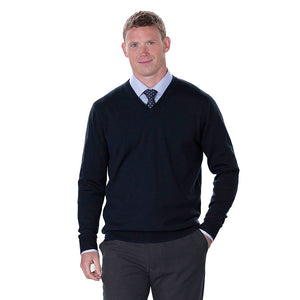 Merino Mens Detailed Vee Pullover image