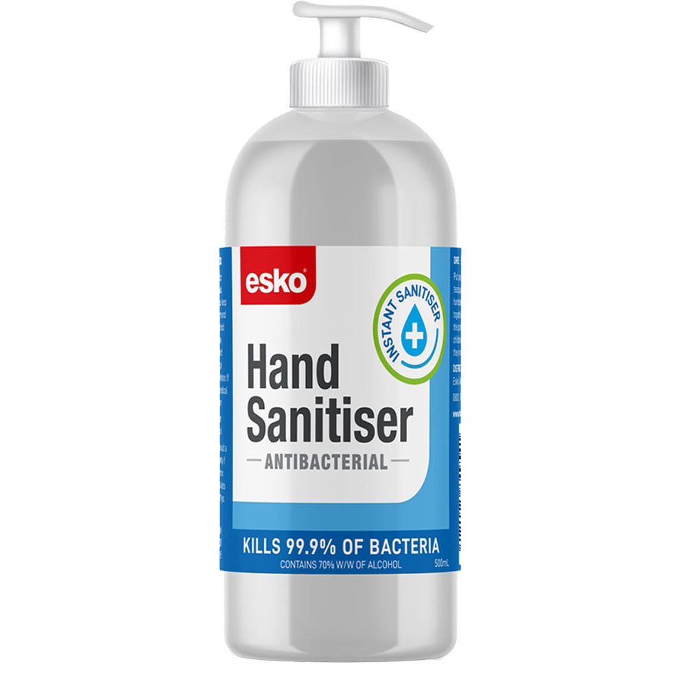 Esko 70% Alcohol Hand Sanitiser Pump Bottle 500ml – Active Safety