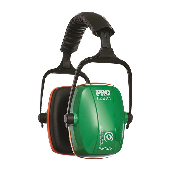 Cobra Folding Earmuffs Green, Class 5