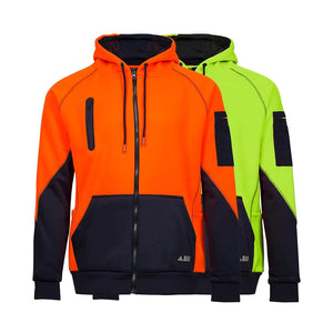 BAD Waterproof Rain-Defend Hi-Vis Full-Zip Fleece Hoodie image