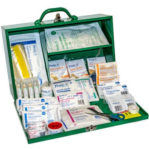 Industrial 1-50 Person First Aid Kit (Metal Box)