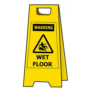 Warning Wet Floor A-Frame Floor Stand Sign image