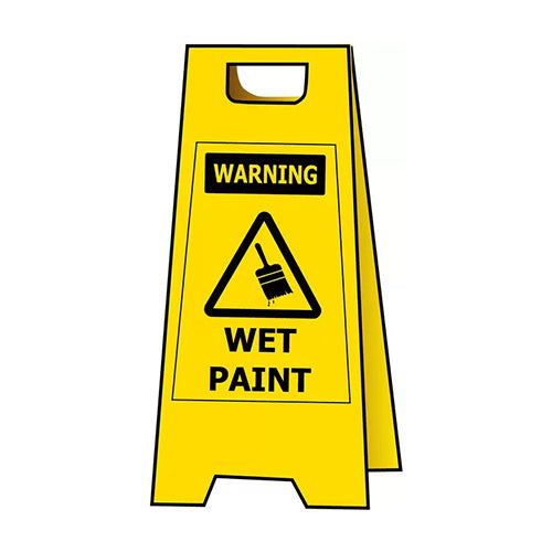 Warning Wet Paint A-Frame Floor Stand Sign