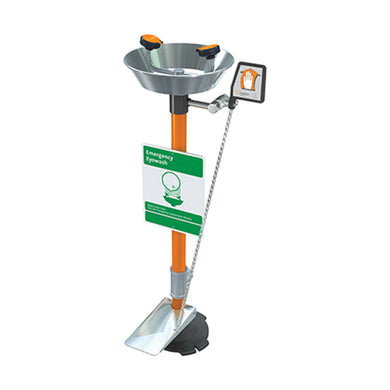 Guardian Eye/Face Wash, Pedestal Mounted, Stainless Steel Bowl