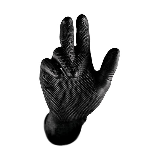 Grippaz Skins Nitrile Disposable Gloves, Black: Box/50