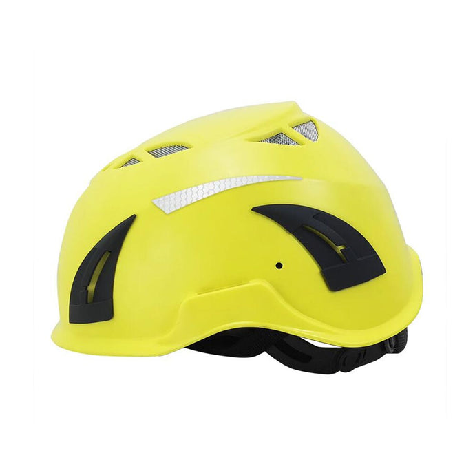 Qtech Reflective Multi Impact Climbing Helmet: Fluoro Yellow