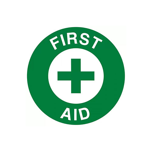 First Aid Hard Hat Label 45mm