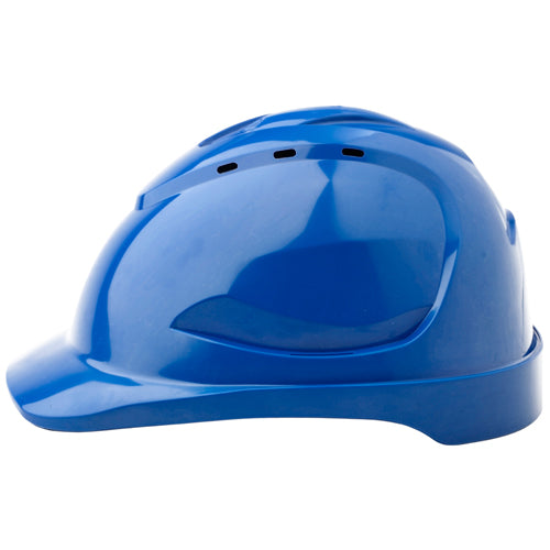 Pro V9 Vented Hard Hat: Blue