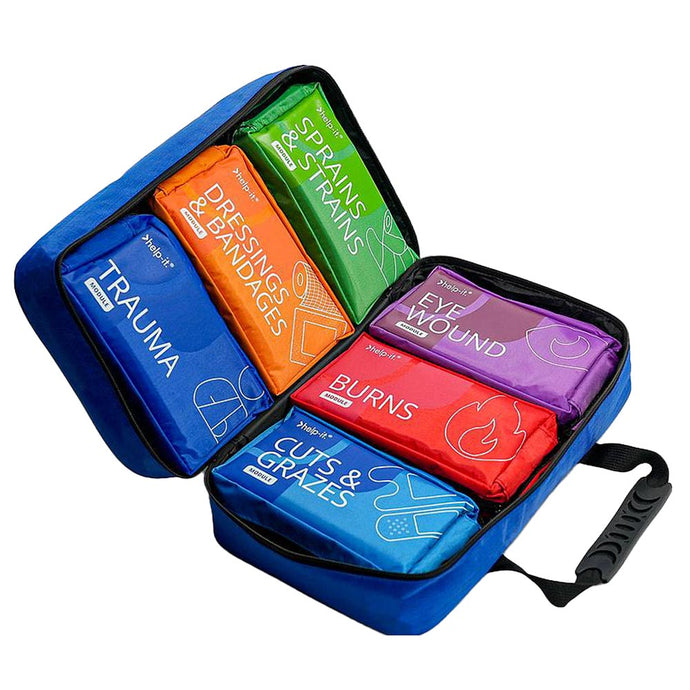 Help-It Modular Pro First Aid Kit: 6 Modules