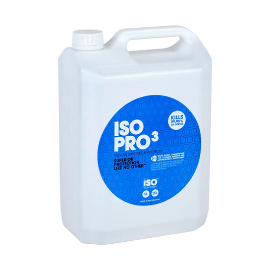ISO Pro3 Cleaner and Sanitiser: 5L
