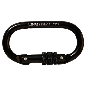 LINQ Screw Gate Steel Alloy 18mm Carabiner image