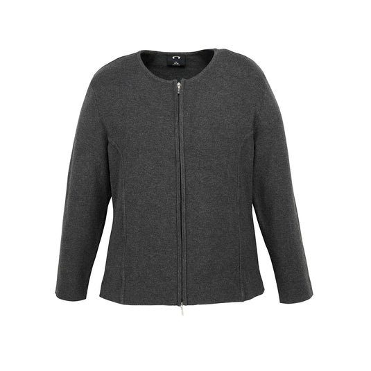 Biz Womens 2-Way Zip Cardigan