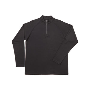 Milford Mens Merino 1/4 Zip Sweater, Black image