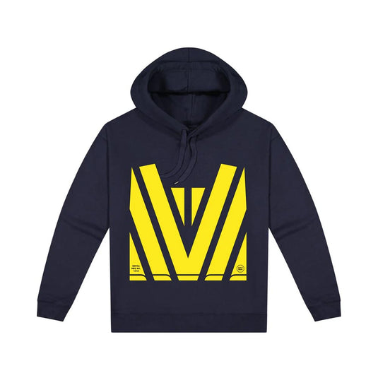 Pullover Hoodie with Hi Vis Chevron Print