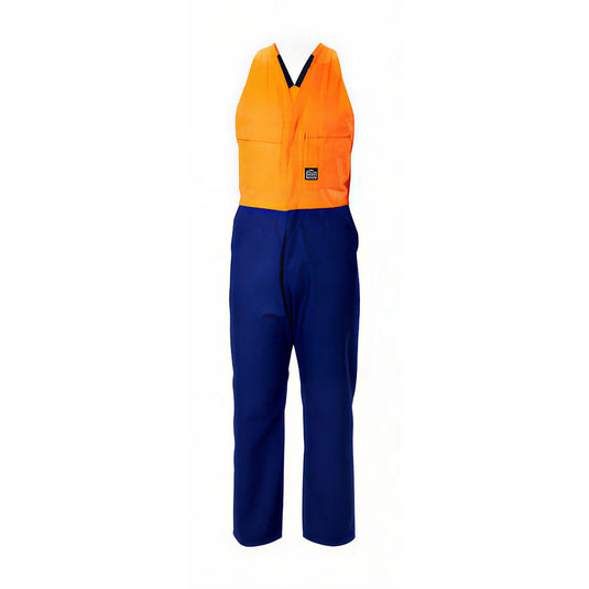 Hard Yakka Hi Vis Easy Action Polycotton Overall