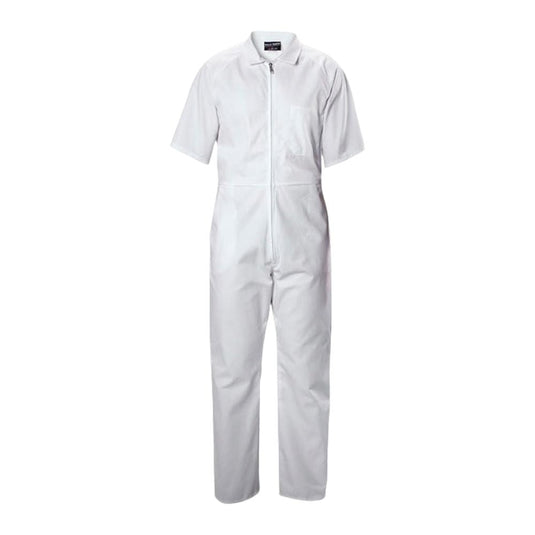 Hard Yakka Polycotton Short Sleeve Overall, White