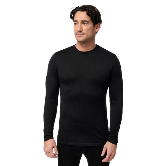 Hard Yakka Core Merino Long Sleeve Top, Black