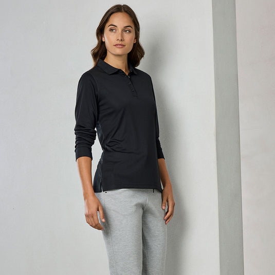 Biz Womens Action Long Sleeve Polo Shirt