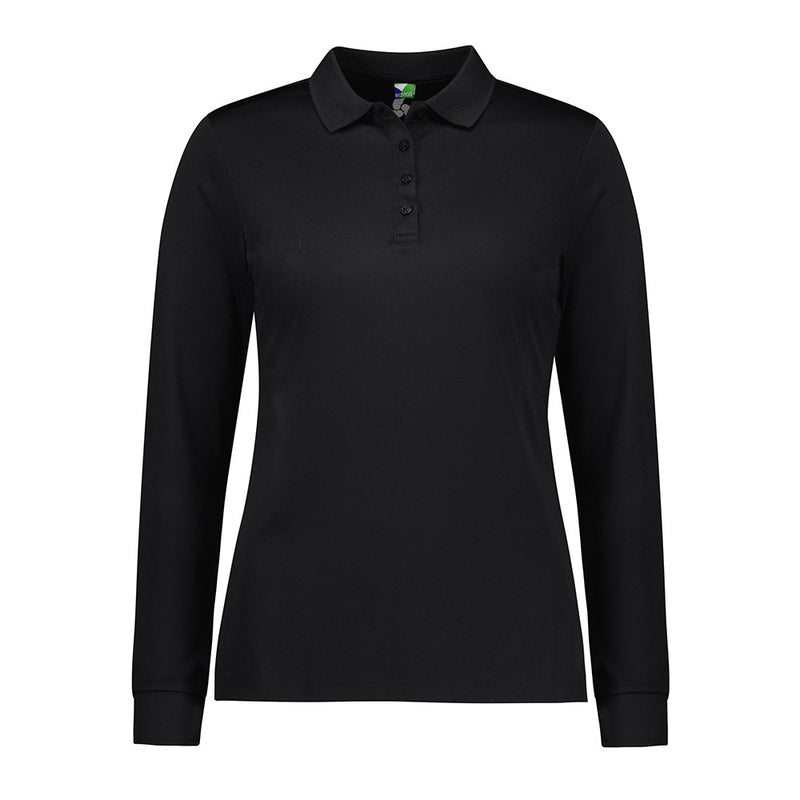 Load image into Gallery viewer, Biz Womens Action Long Sleeve Polo Shirt

