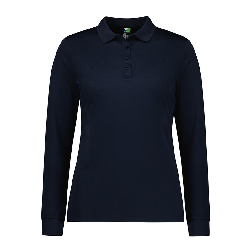 Load image into Gallery viewer, Biz Womens Action Long Sleeve Polo Shirt
