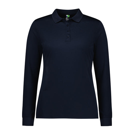 Biz Womens Action Long Sleeve Polo Shirt