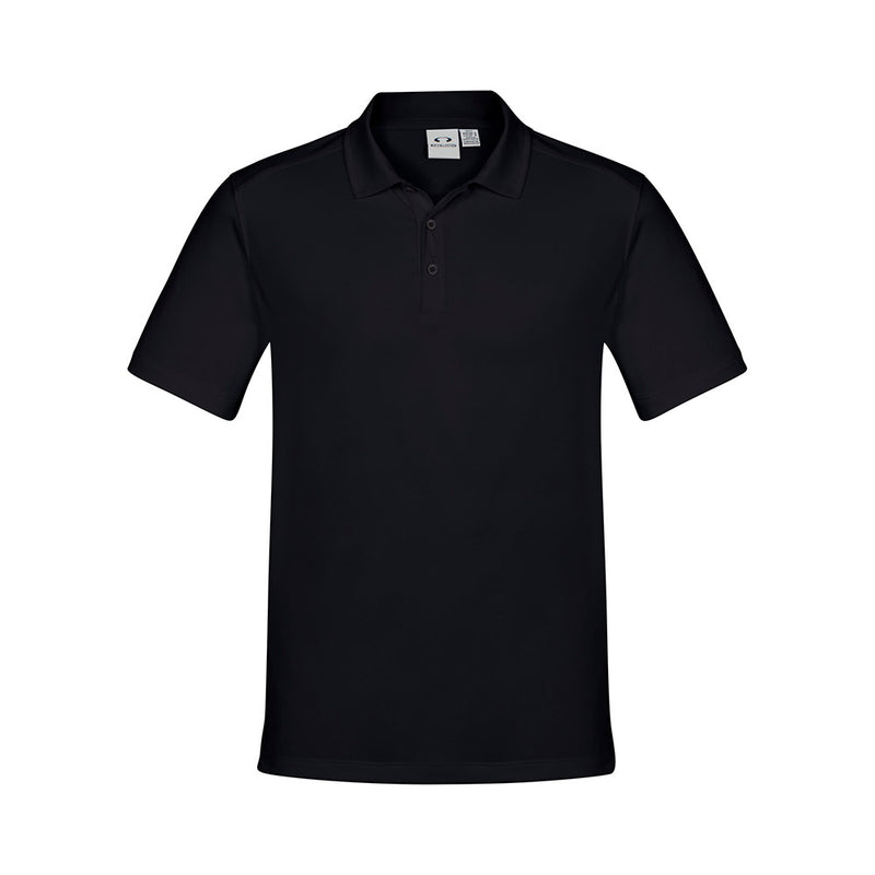 Load image into Gallery viewer, Biz Aero Short Sleeve Polo Shirt showcasing a modern heathered marle pattern with flat-locked shoulder seams for comfort. Designed for active wear, featuring anti-shrink, anti-fade fabric with a cotton-like feel.
