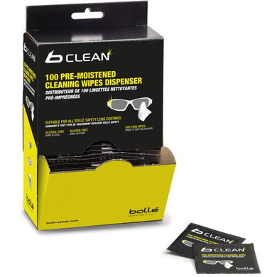 Bolle B100 Lens Cleaning Wipes: Box/100