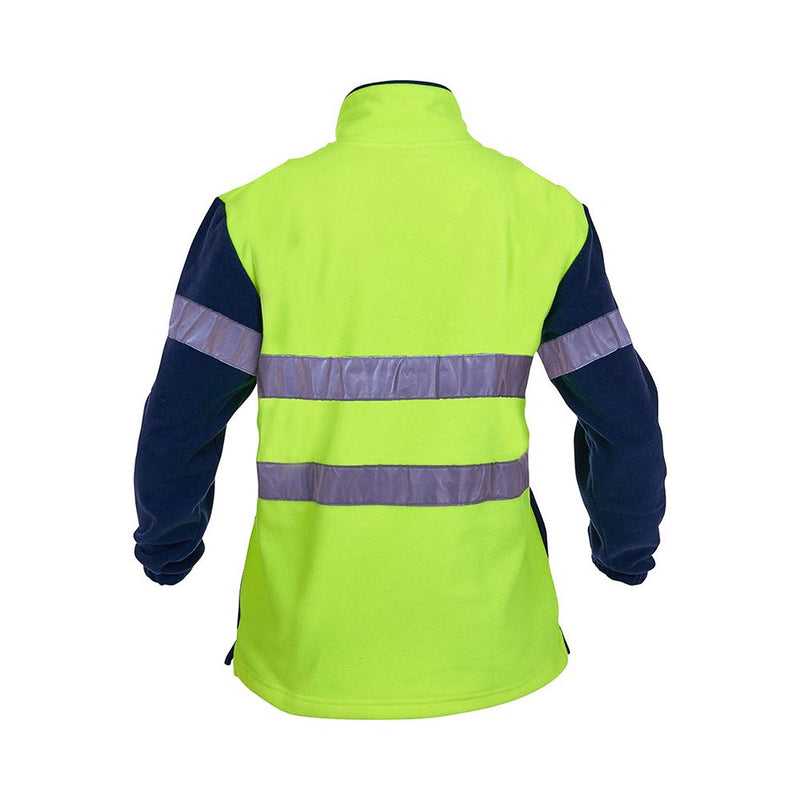 Load image into Gallery viewer, Hi Vis Taped 380gsm 1/4 Zip Polar Fleece
