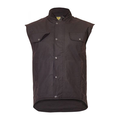 Load image into Gallery viewer, Caution Oilskin Sleeveless Vest
