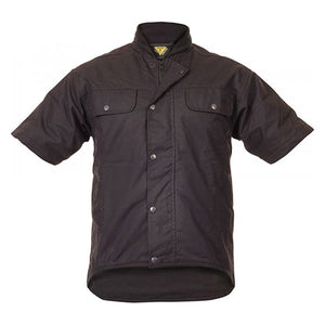 Caution Oilskin Short Sleeve Vest, Brown image