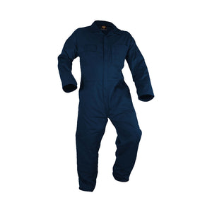 Caution Long Sleeve 100% Cotton Zip Overall, Navy image