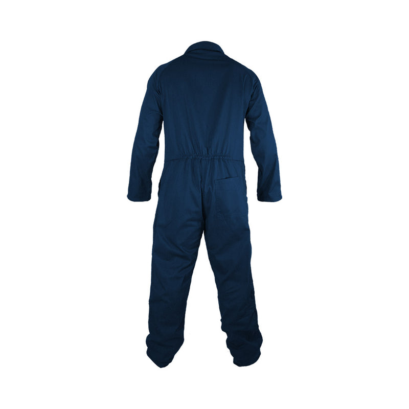 Load image into Gallery viewer, Caution Long Sleeve 100% Cotton Zip Overall, Navy
