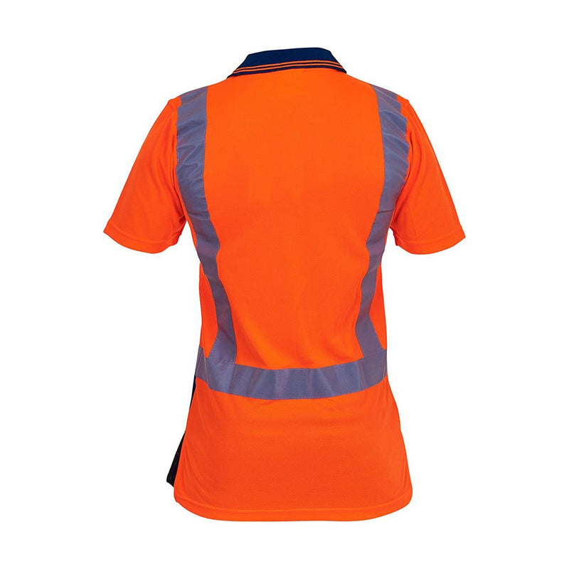 Load image into Gallery viewer, Caution Hi Vis Taped Microfibre Polo
