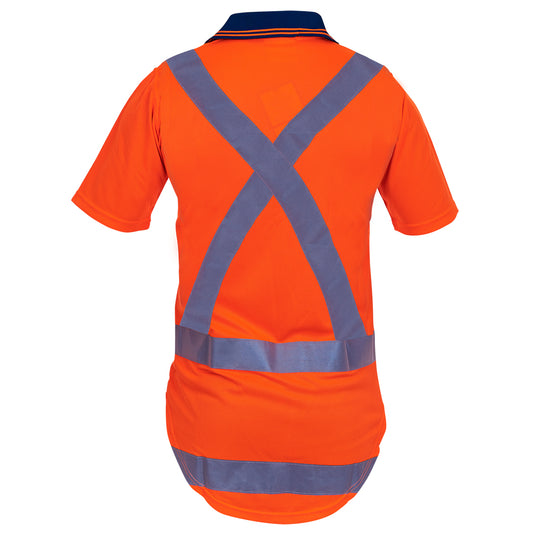 Caution Hi Vis TTMC-W17 X-Back Microfibre Polo
