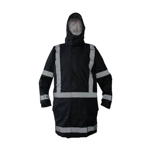 Caution Taped Fleece Lined Rain Jacket image