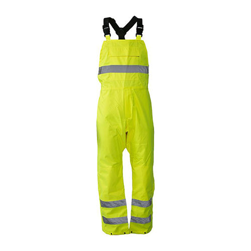 Caution Hi Vis Bib Overtrouser, Yellow