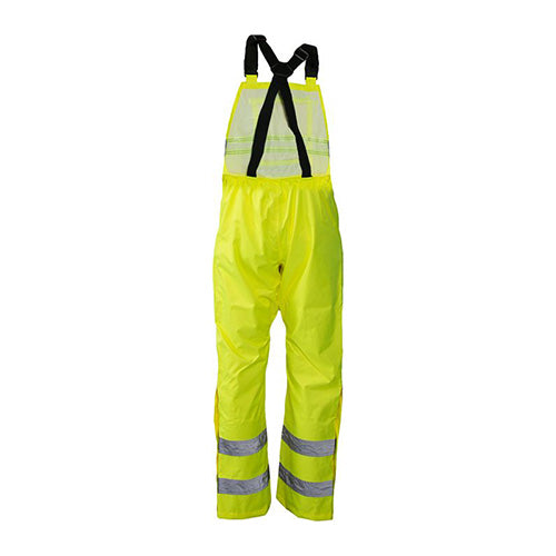 Caution Hi Vis Bib Overtrouser, Yellow