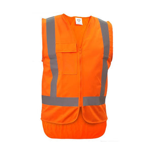 Caution Hi Vis TTMC-W23 Orange Safety Vest image