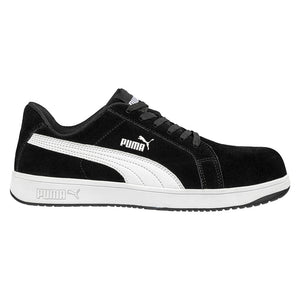 Puma Iconic Suede Safety Shoe, Black/White image