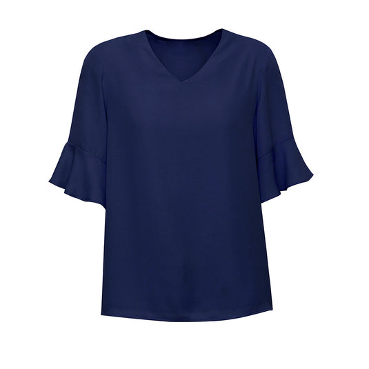 Biz Ladies Aria Fluted Sleeve Blouse