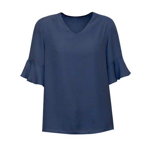 Biz Ladies Aria Fluted Sleeve Blouse