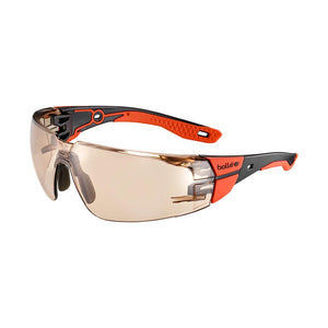 Bolle Rush+ 2.0 Black/Red Frame Safety Glasses: Copper Lens image