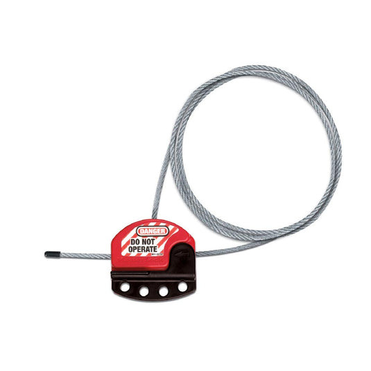 Master Lock Adjustable Cable Lockout, 1.8m x 4mm