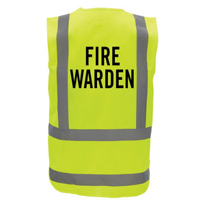 Hi Vis Fire Warden Vest, Yellow image