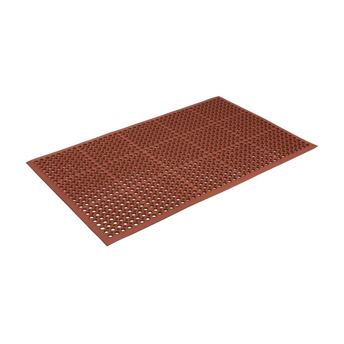 Safety Cushion Nitrile Anti-Fatigue Mat, Terracotta: 1500 x 900mm