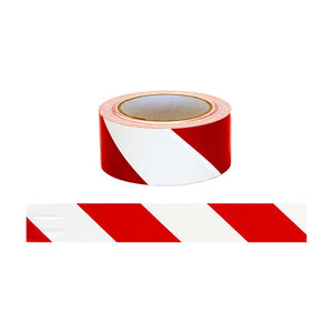 Red/White Floor Marking Tape: 50mm x 33m image