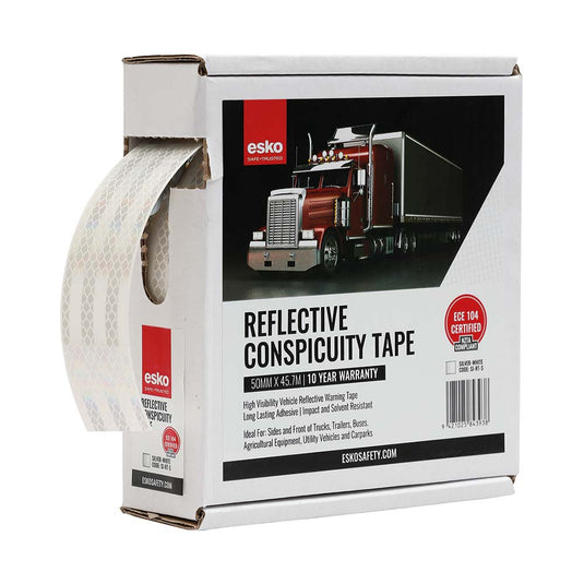 Esko Reflective Conspicuity Tape, Silver: 50mm x 45.7m