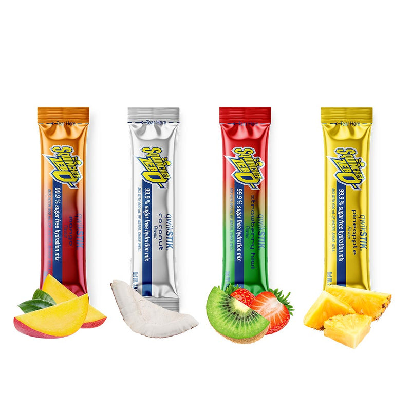 Load image into Gallery viewer, Sqwincher Zero Qwik Stiks, Tropical Assorted: Pack/20
