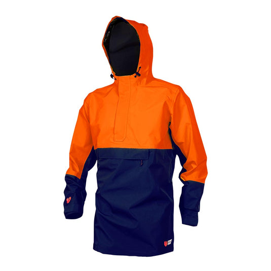 Stoney Creek UltraLITE Pullover Jacket, Orange/Navy