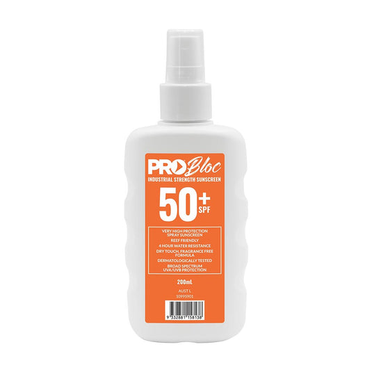 Pro Bloc SPF 50+ Sunscreen 200ml Spray Bottle
